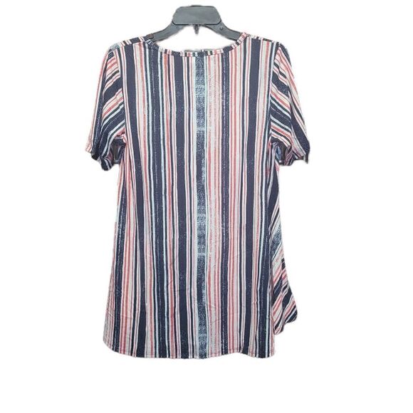 New Lularoe stripe pattern perfect T - Picture 2 of 3